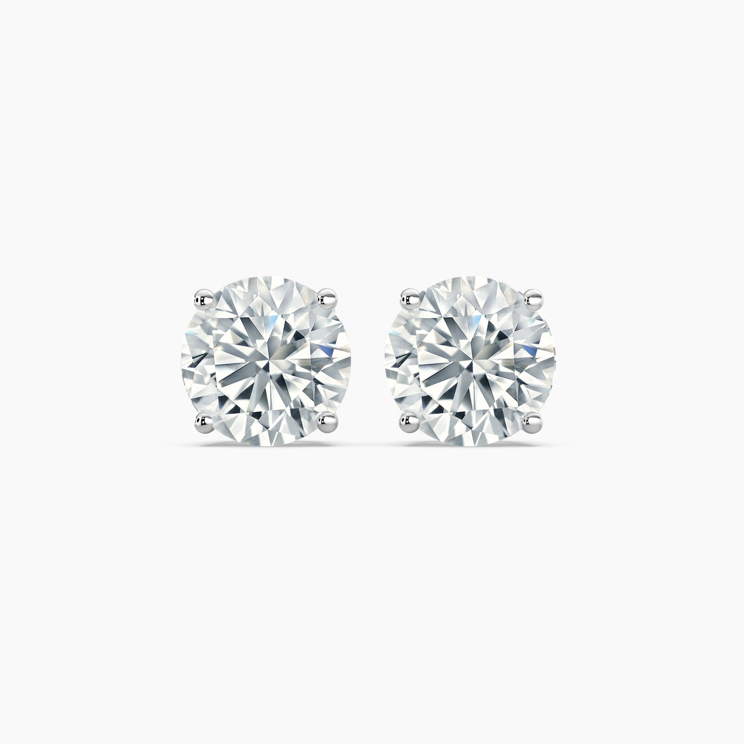 Round Brilliant Cut Natural Diamond Stud Earrings 0.25 Ct