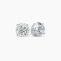 Round Brilliant Cut Natural Diamond Stud Earrings 0.5 Ct