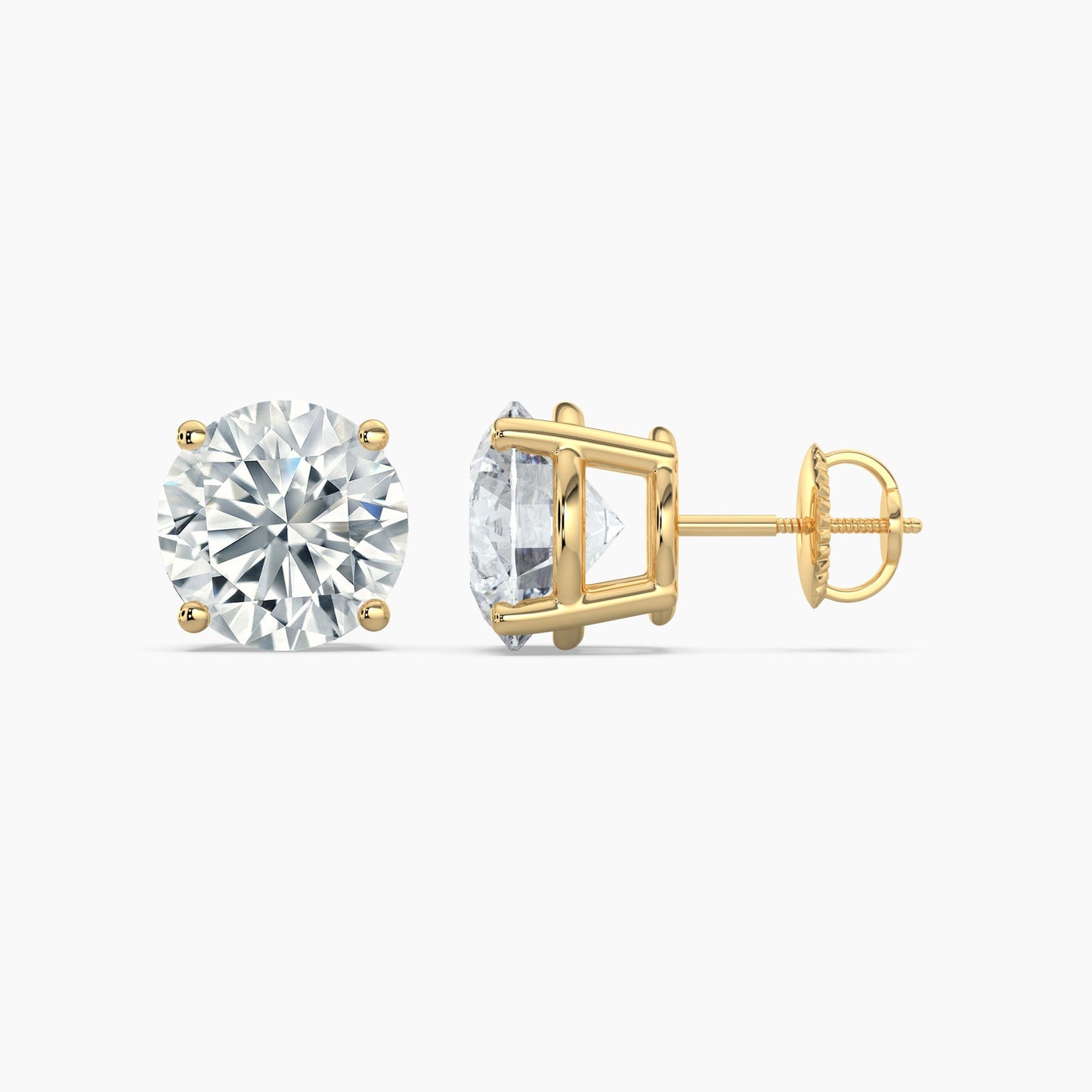 Round Brilliant Cut Natural Diamond Stud Earrings 0.30 Ct