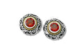 Imun Earrings- Garnet