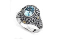 Justina Ring- Blue Topaz
