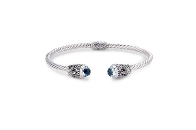 Kenanga Bangle- Blue Topaz