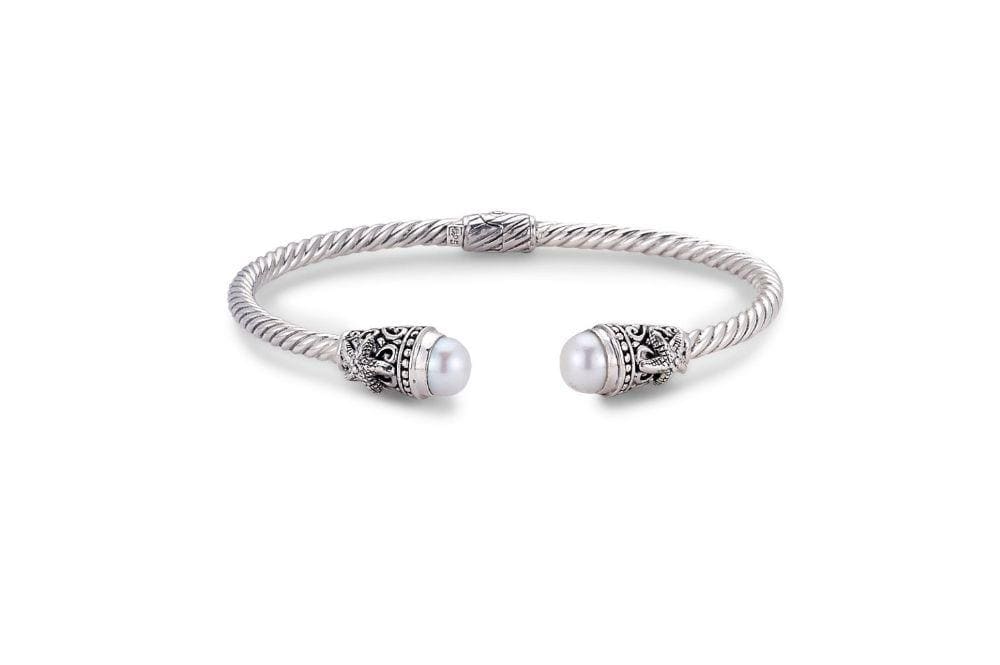 Kenanga Bangle- White Pearl