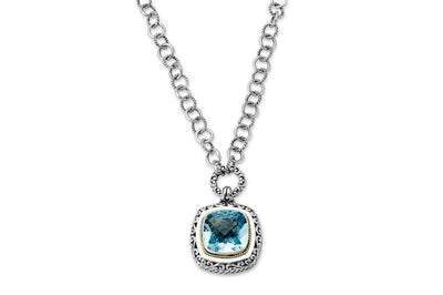 Kerajaan Pendant- Blue Topaz