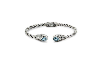 Kulkul Bangle- Blue Topaz