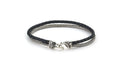 Latitude Bracelet- Black Leather