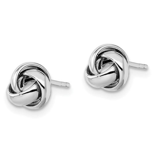 14K Love Knot Polished Post Earrings