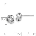 14K Love Knot Polished Post Earrings
