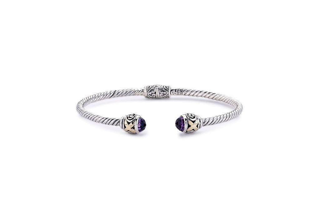 Leandra Bangle- Amethyst