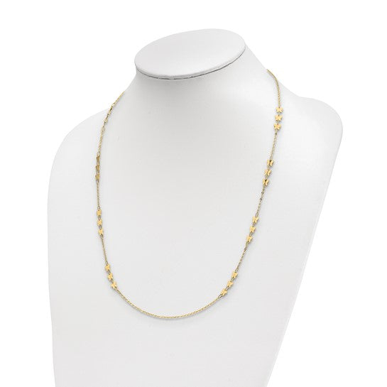 14k Polished Butterfly Necklace