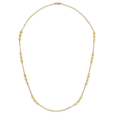 14k Polished Butterfly Necklace