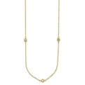 14K Two-Tone Gold Polished Diamond Cut Necklace