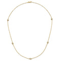 14K Two-Tone Gold Polished Diamond Cut Necklace