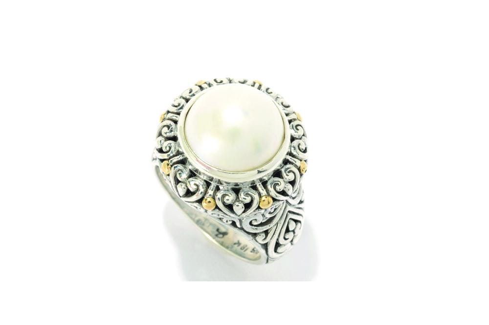 Lorelei Ring- White Pearl