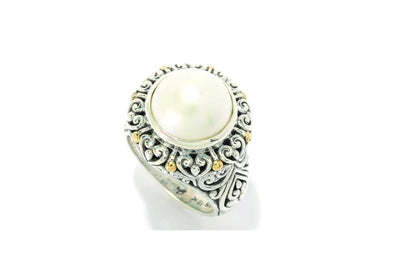 Lorelei Ring- White Pearl