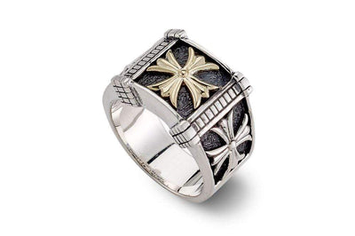 Maha Ring- Silver And Gold
