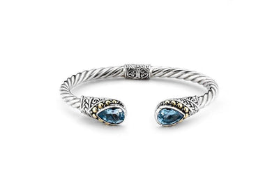 Mandara Bangle- Blue Topaz
