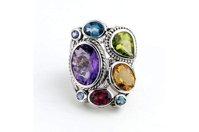 Madeira Ring- Multi Gemstones