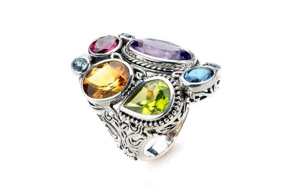 Madeira Ring- Multi Gemstones