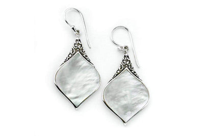 Ornate Earrings- Mother Of Pearl