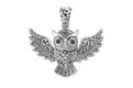 Owl Pendant- Amethyst