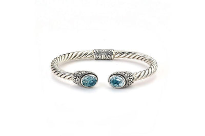 Paris Bangle- Blue Topaz