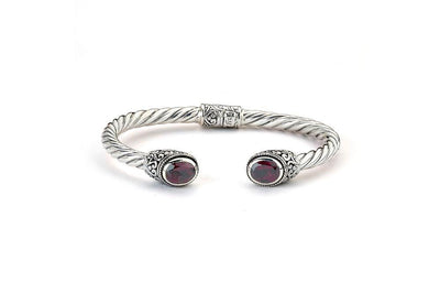 Paris Bangle- Garnet