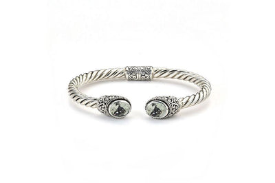 Paris Bangle- Green Amethyst
