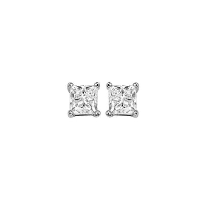 14Kt White Gold Diamond 3/8Ctw Earring