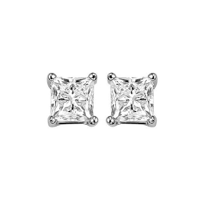 14Kt White Gold Diamond 1 1/4Ctw Earring