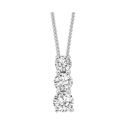 Silver Diamond 1/4Ctw Pendant