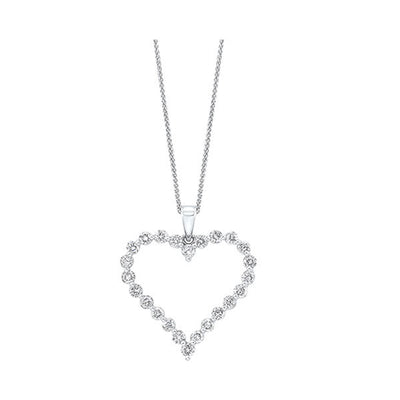 14Kt White Gold Diamond 1Ctw Pendant