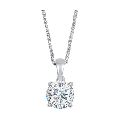 14Kt White Gold Diamond 3/4Ctw Pendant