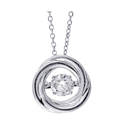 14Kt White Gold Diamond 1/3Ctw Pendant