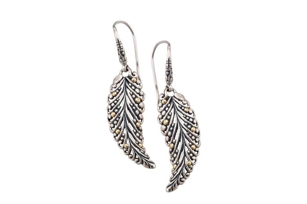 Pecan Leaf Earrings