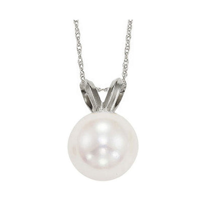 14Kt White Gold Pearl Pendant