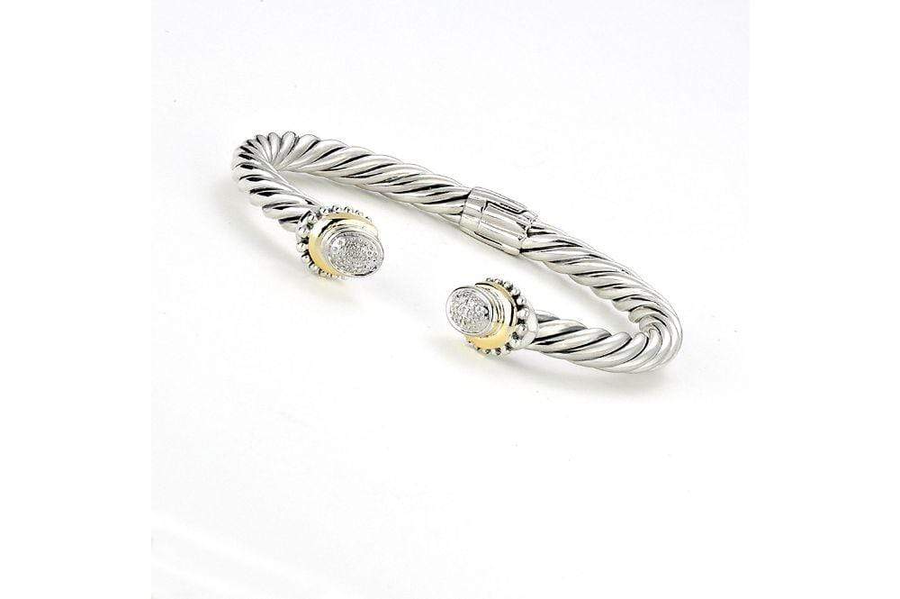 Pave Diamond Cable Bangle