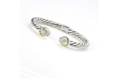 Pave Diamond Cable Bangle