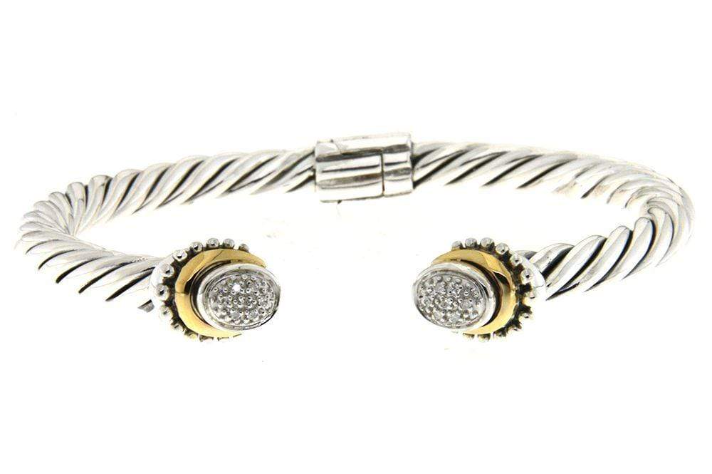 Pave Diamond Cable Bangle