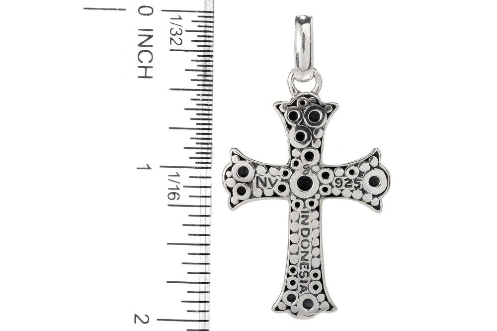 Pebbled Cross Pendant
