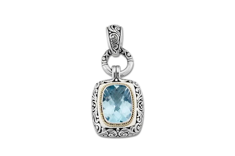 Raja Pendant- Blue Topaz