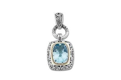 Raja Pendant- Blue Topaz
