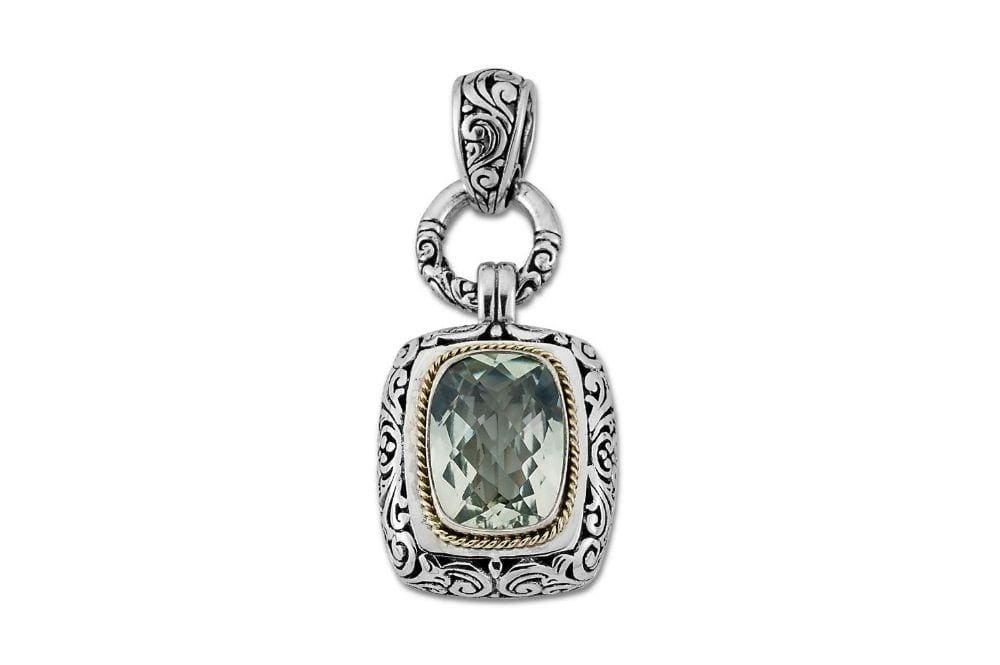 Raja Pendant- Green Amethyst