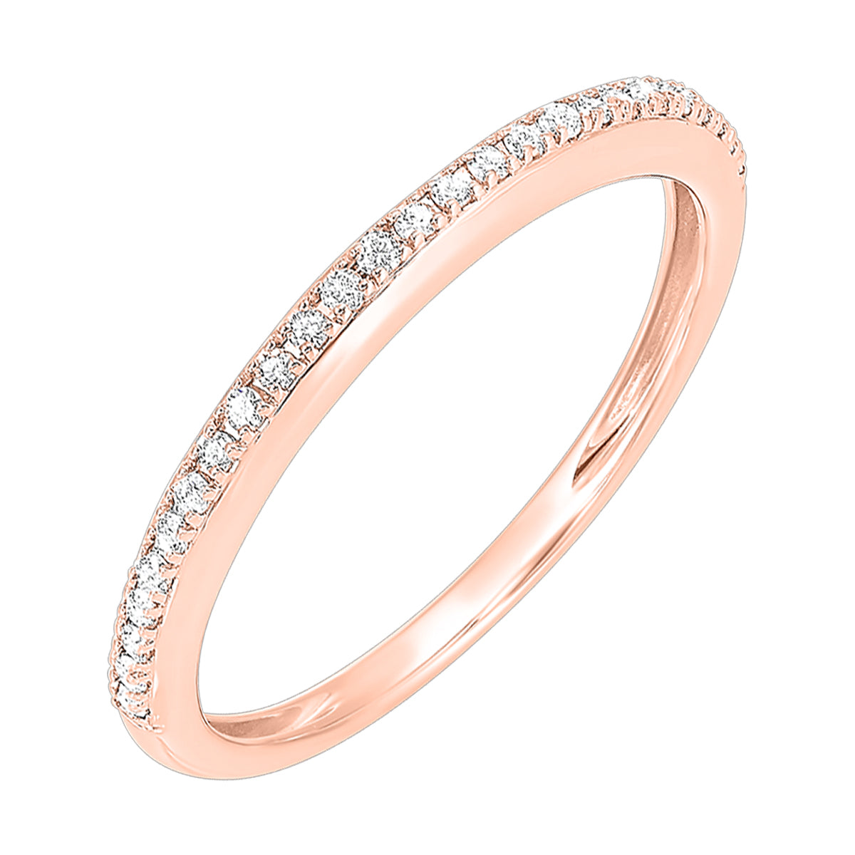 14Kt Rose Gold Diamond 1/8Ctw Ring
