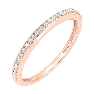 14Kt Rose Gold Diamond 1/8Ctw Ring