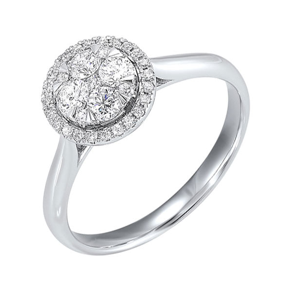 14Kt White Gold Diamond 1/2Ctw Ring