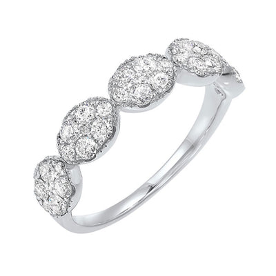 14Kt White Gold Diamond 3/4Ctw Ring