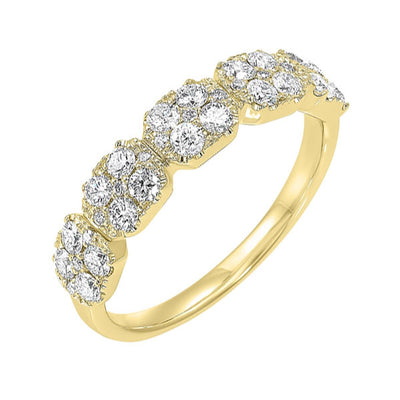 14Kt Yellow Gold Diamond 3/4Ctw Ring