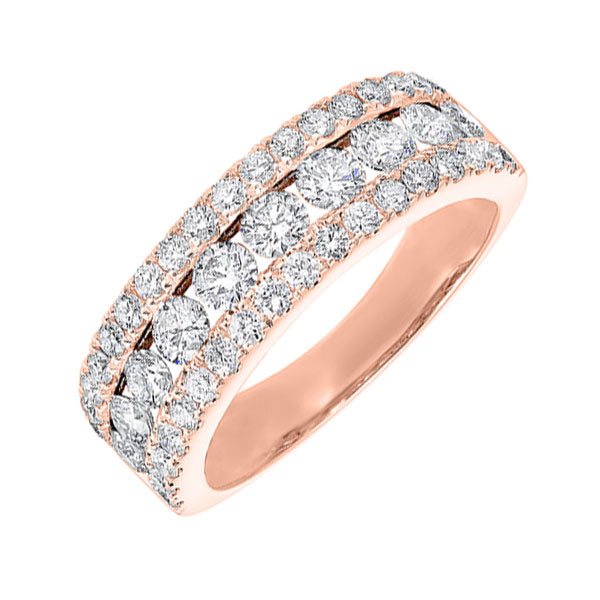 14Kt Rose Gold Diamond 1 1/2Ctw Ring