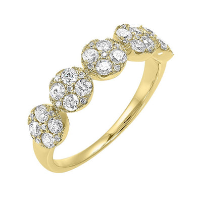 14Kt Yellow Gold Diamond 3/4Ctw Ring